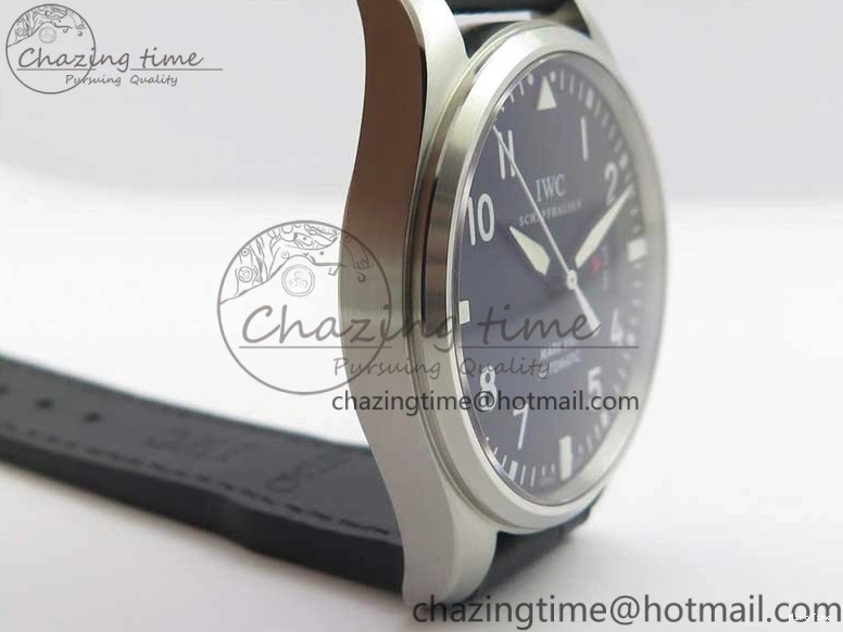 MIROTIME 0504 Affordable Mark XVII IW326501 FKF 1:1 Best Edition Black Dial on Black Leather Strap 7131